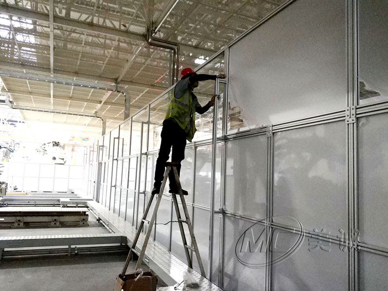 鋁型材安全圍欄機(jī)器人防護(hù)欄