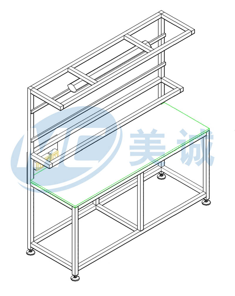 流水線鈑金工作臺圖紙