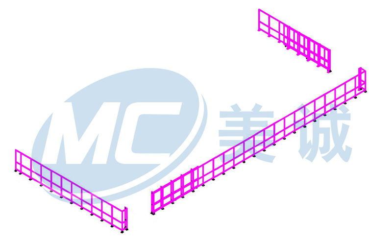 車(chē)間防弧光板圍欄圖紙