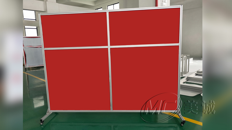 廠區(qū)鋁型材移動(dòng)屏風(fēng)