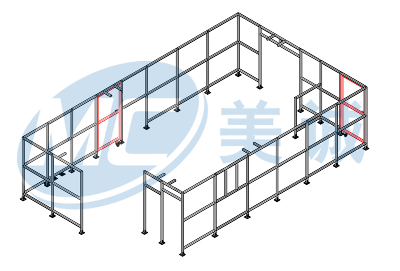 機(jī)器人焊接圍欄圖紙