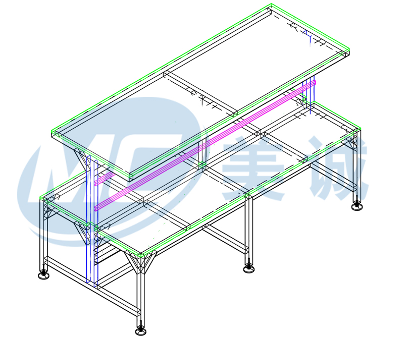 防靜電車間工作臺圖紙