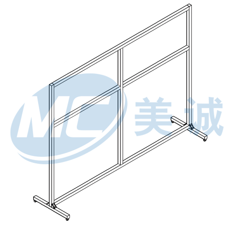 汽車生產(chǎn)線防護(hù)圍欄圖紙