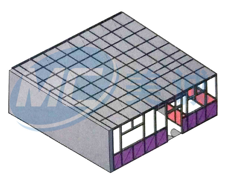 鋁型材框架隔斷圖紙