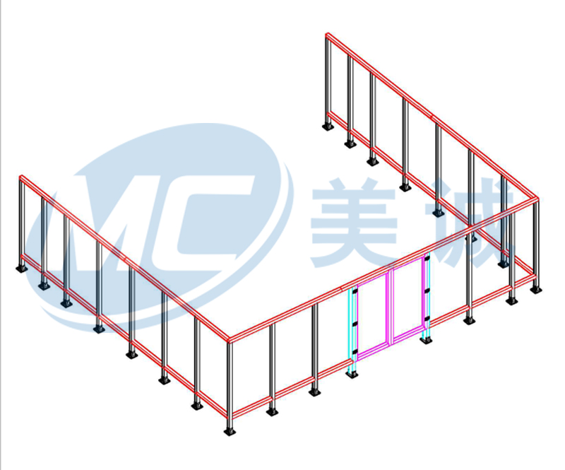 鋁型材機(jī)械防護(hù)欄