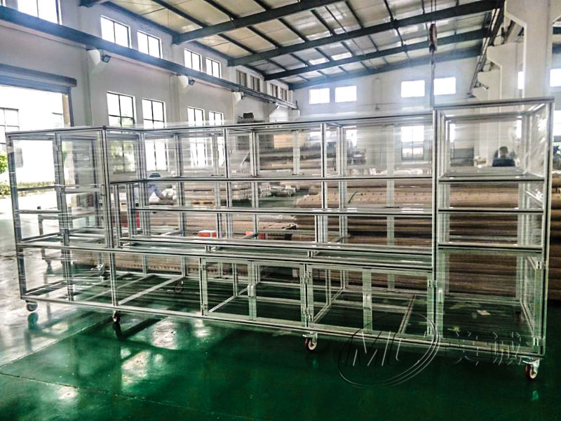 工業(yè)鋁型材帶剎腳輪框架 工業(yè)鋁型材帶剎腳輪框架