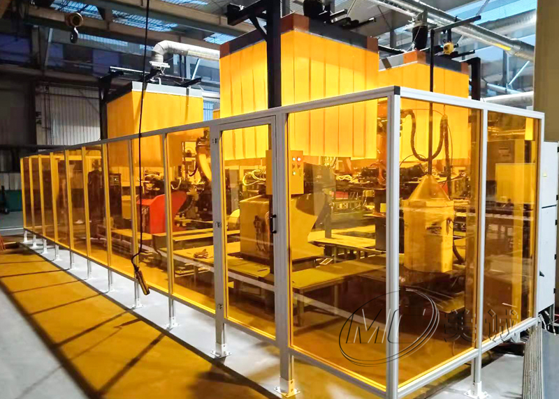 機(jī)器人防弧光板圍欄 機(jī)器人防弧光板圍欄