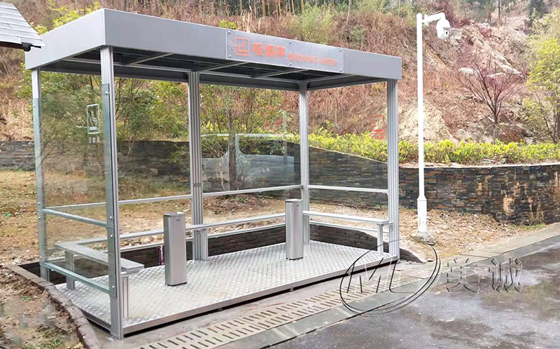 鋁型材戶外吸煙亭 鋁型材戶外吸煙亭