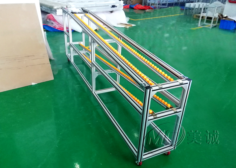 鋁型材流利條輸送架 鋁型材流利條輸送架